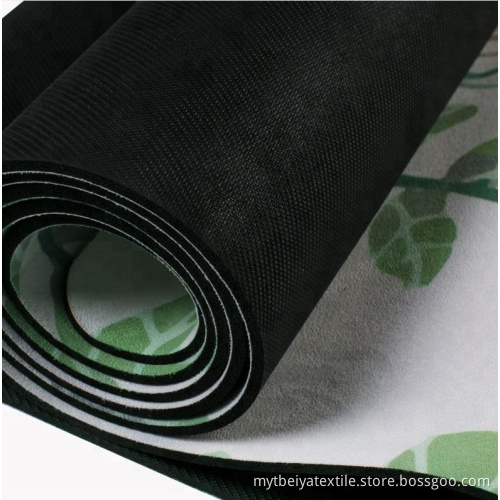 Factory Price Digital Custom Print Natural Rubber Suede Eco Yoga Mat